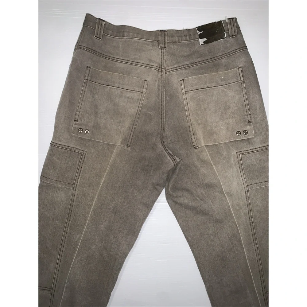 VTG Karl Kani Relax Loose Fit Cargo Jeans Men 36x30 HipHop Y2K Grunge Streetwear